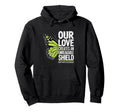 Unbreakable Shield Butterfly Mental Hoodie - Minimalist Print Unisex - T-Shirt, Sweatshirt, Hoodie