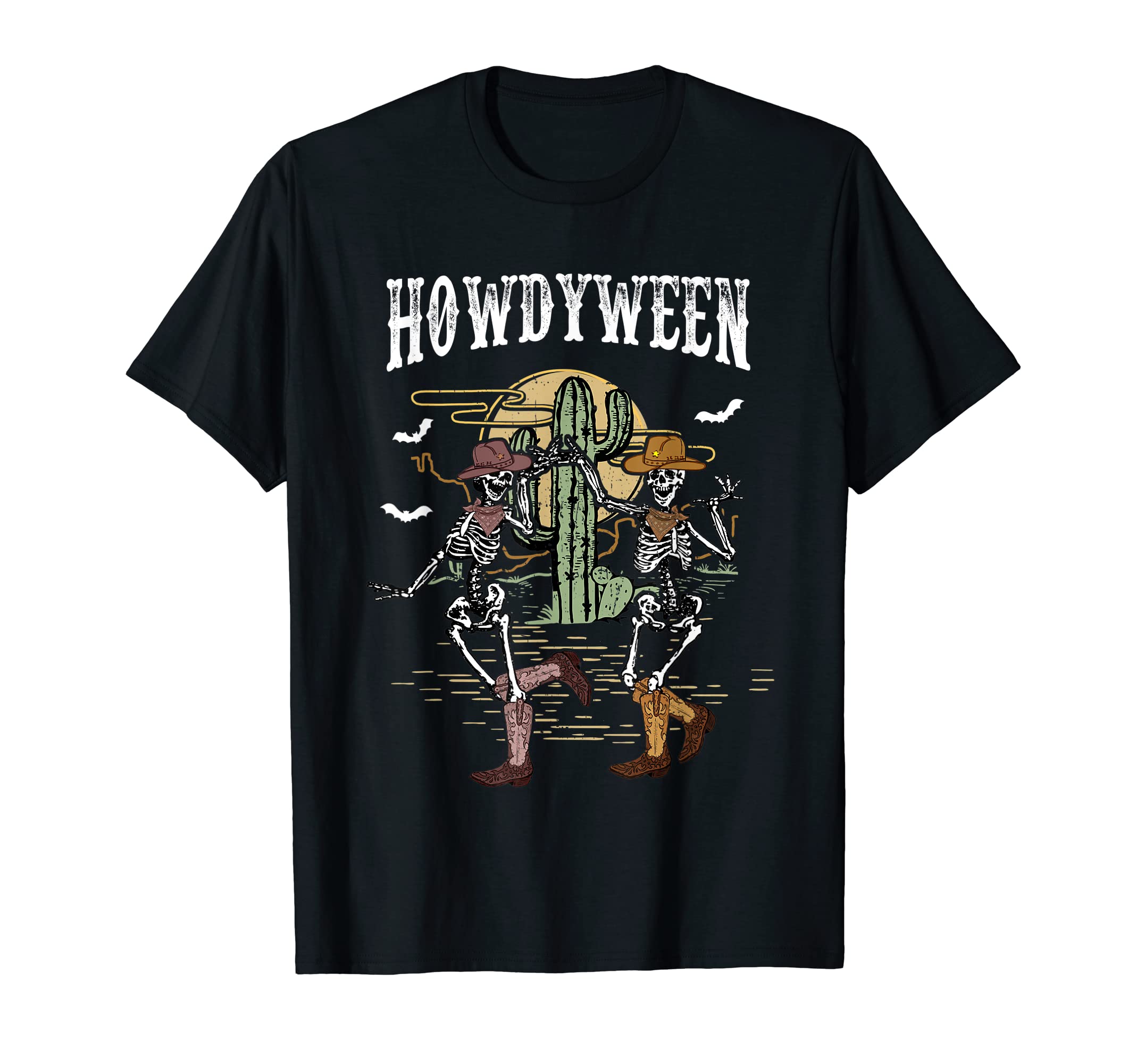 Howdy Desert Dancing Skeleton Cowboy T-Shirt - Streetwear Style Men Women - T-Shirt, Sweatshirt, Hoodie