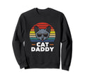 Cat Daddy Russian Blue Cat Distressed Sweatshirt - Minimalist Print Unisex - T-Shirt, Sweatshirt, Hoodie