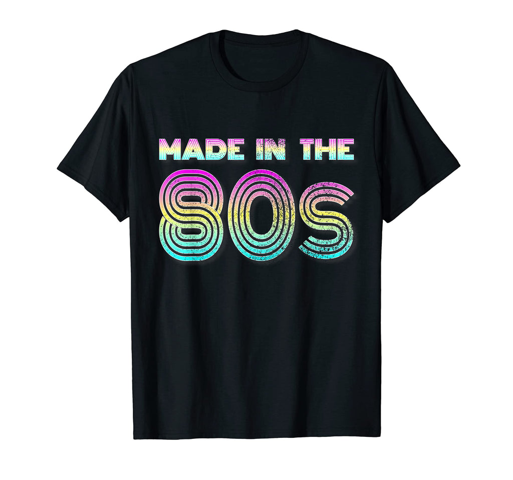 Made 80S 1980S Neon Millenials Pun T-Shirt - Casual Everyday Wear Men Women - T-Shirt, Sweatshirt, Hoodie