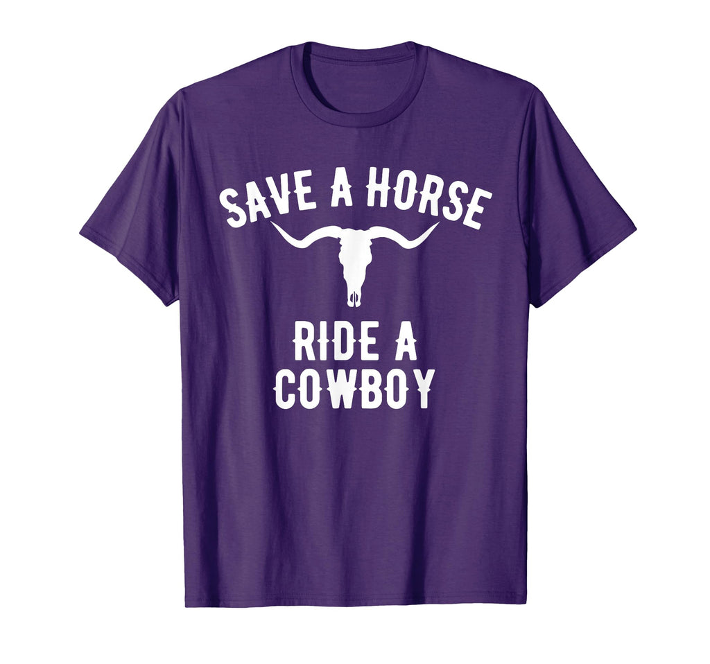 Save Horse Ride Cowboy Cowboy T-Shirt - Graphic Print Unisex - T-Shirt, Sweatshirt, Hoodie