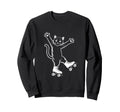 Line Art Realistic Cat Roller Sweatshirt - Minimalist Print for Adults - T-Shirt, Sweatshirt, Hoodie