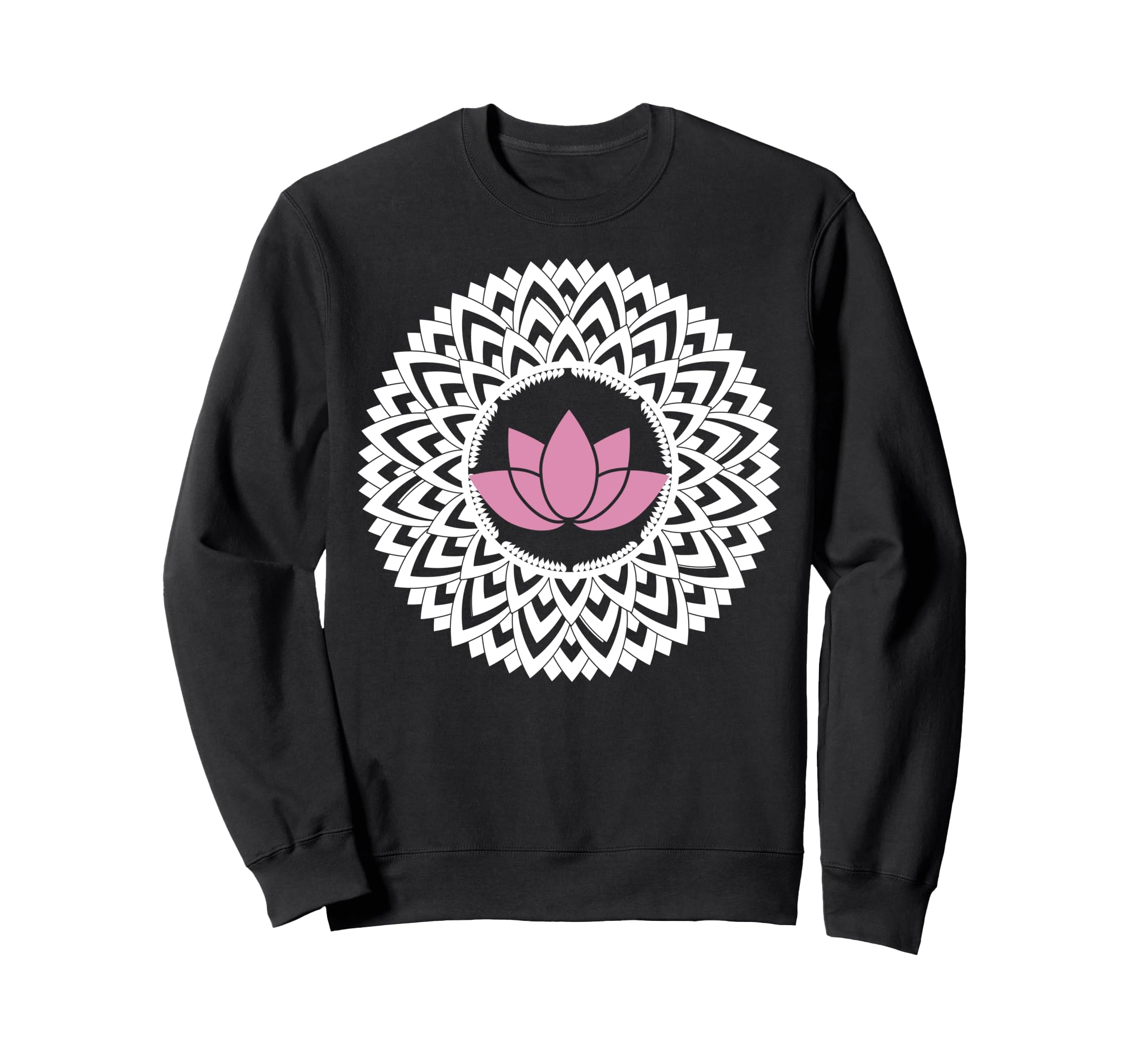 Lotus Flower Mandala Spiritual Sweatshirt - Aesthetic Graphic for Adults - T-Shirt, Sweatshirt, Hoodie