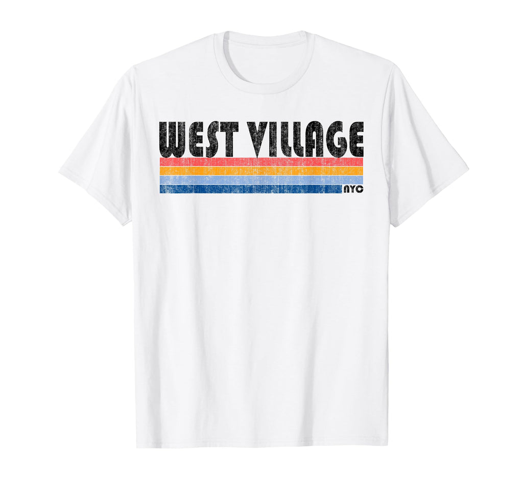 1980S West Village Ny T-Shirt - Novelty Apparel Unisex - T-Shirt, Sweatshirt, Hoodie