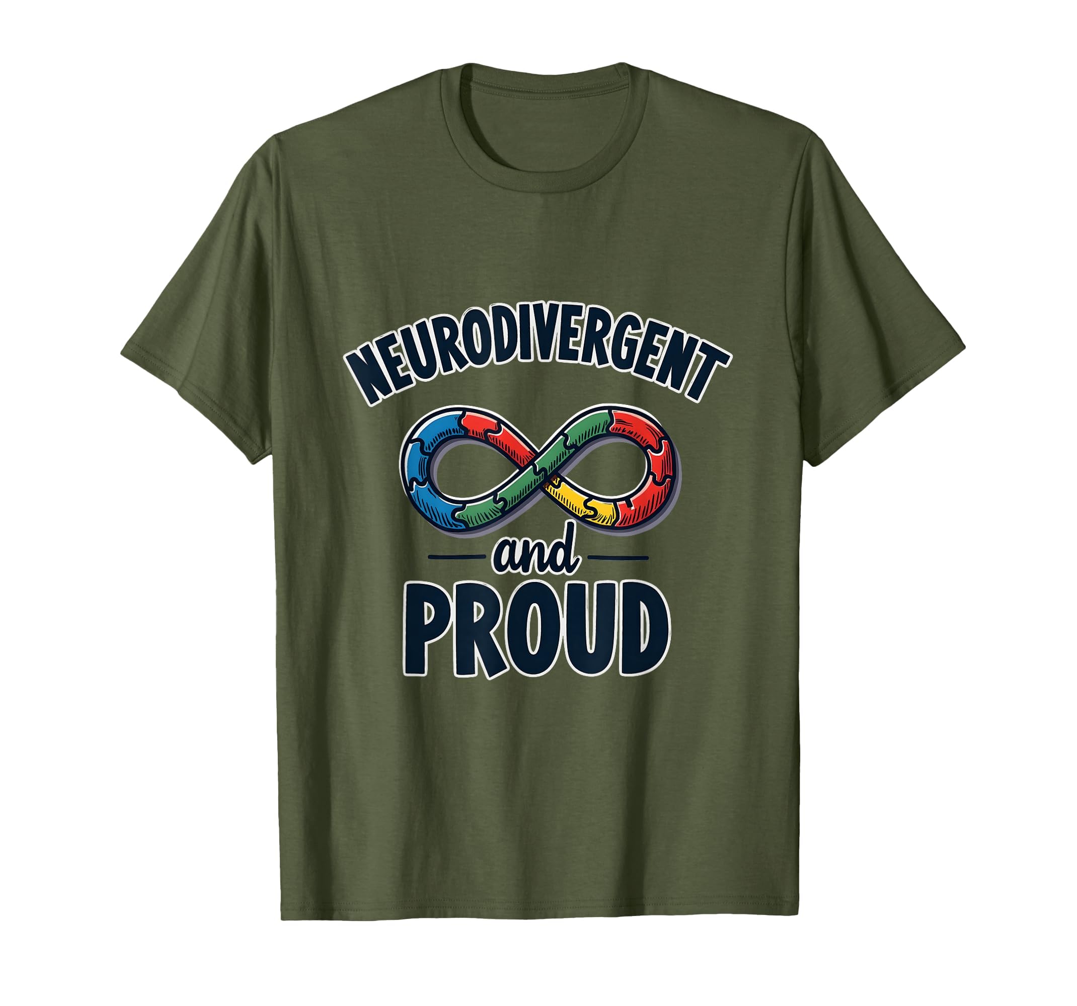 Neurodivergent And Proud Autism Awareness T-Shirt - Trendy Graphic Unisex - T-Shirt, Sweatshirt, Hoodie