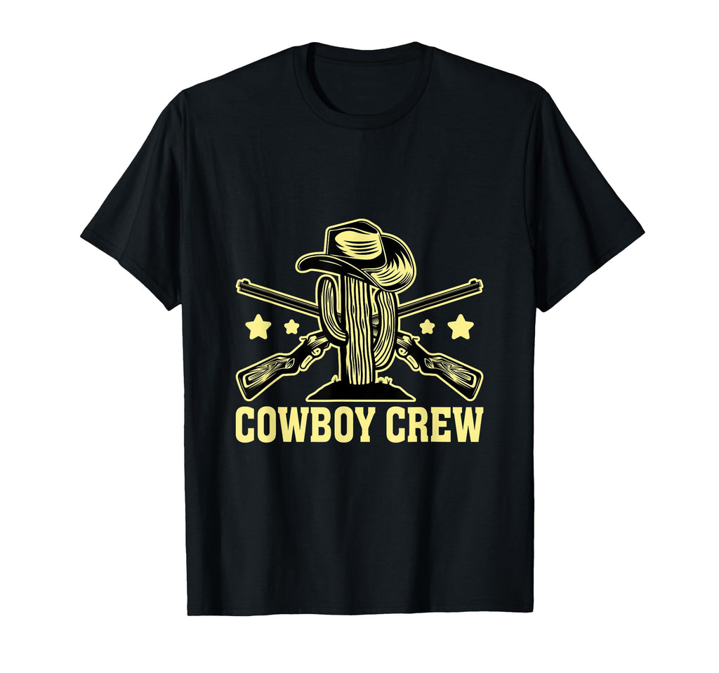 Cowboy Crew Cactus Western Cowboys T-Shirt - Custom Art Print Unisex - T-Shirt, Sweatshirt, Hoodie