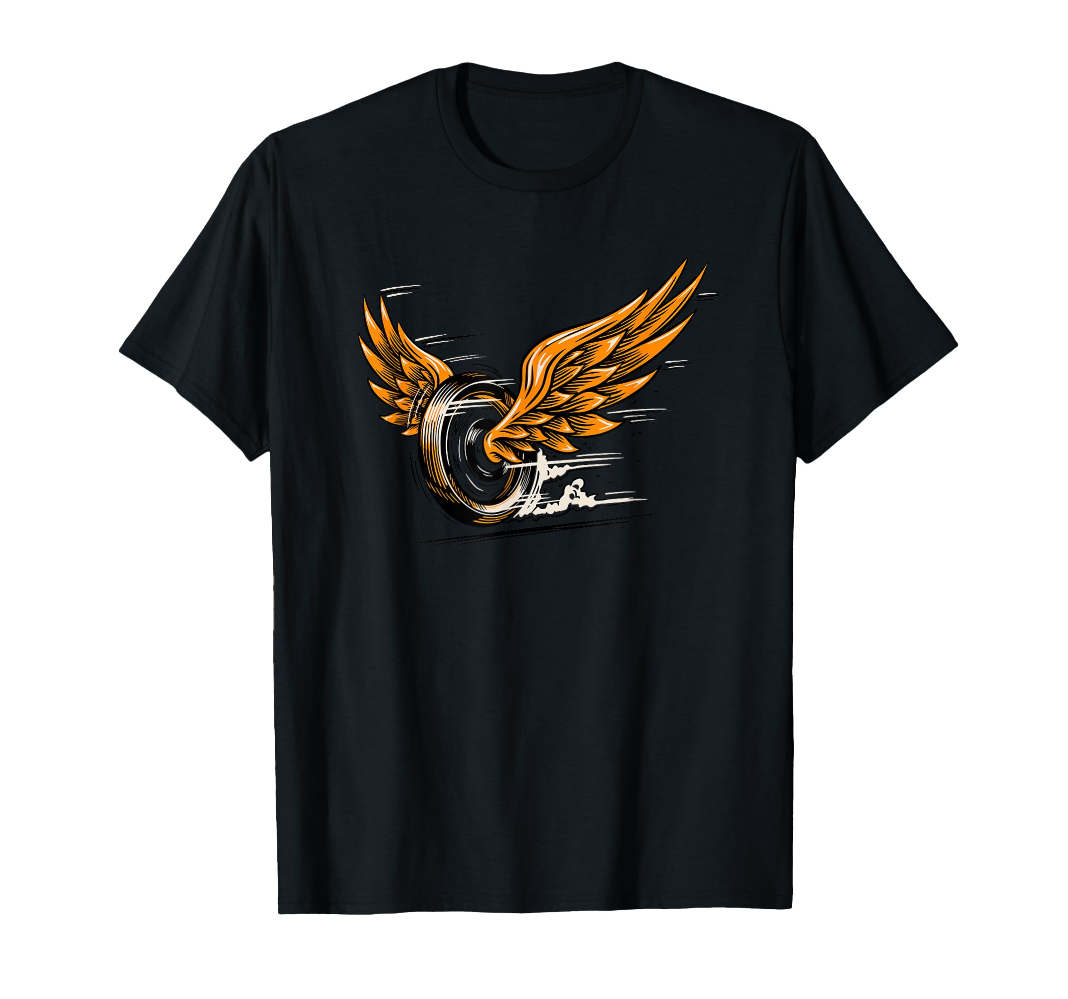 Winged Wheel Motorcycle Biker T-Shirt - Custom Art Print Unisex - T-Shirt, Sweatshirt, Hoodie