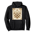 Floral Pattern Sepia Flower Art Hoodie - Aesthetic Graphic Unisex - T-Shirt, Sweatshirt, Hoodie