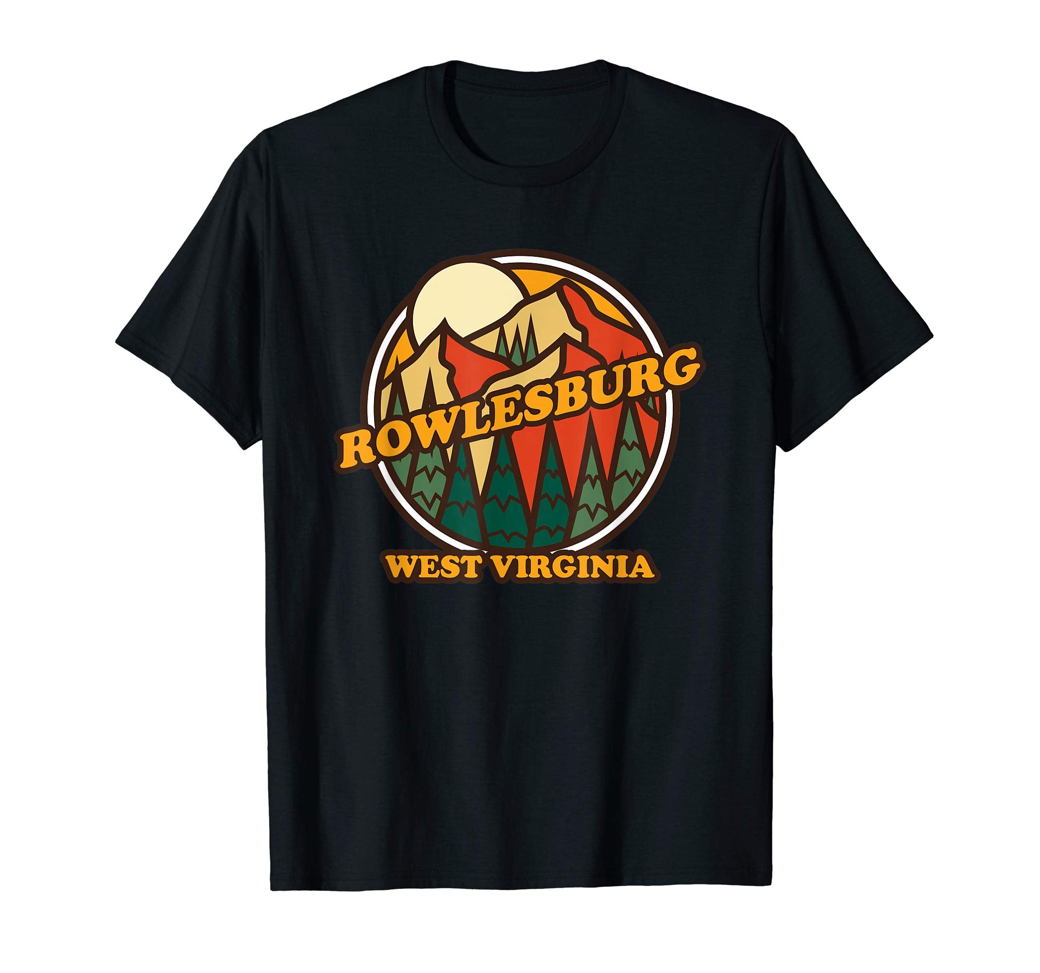 Rowlesburg West Virginia Mountain T-Shirt - Novelty Apparel Men Women - T-Shirt, Sweatshirt, Hoodie