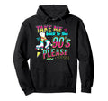 90 S Roller Skate Roller Skater Hoodie - Minimalist Print for Adults - T-Shirt, Sweatshirt, Hoodie