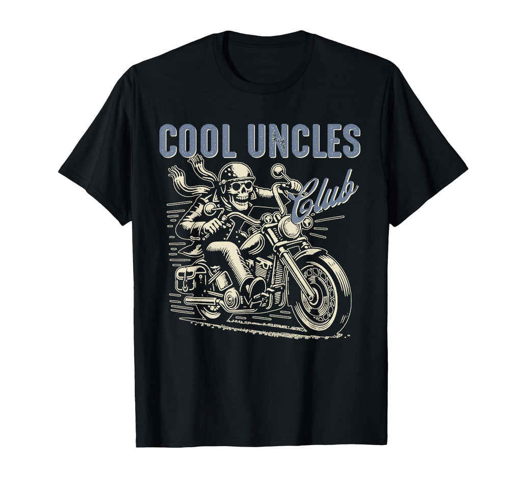 Uncles Club Biker Uncle Uncle Riding T-Shirt - Minimalist Print Men Women - T-Shirt, Sweatshirt, Hoodie