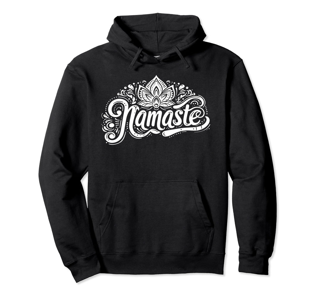 Namaste Yoga Meditation Zen Lotus Mandala Hoodie - Minimalist Print Unisex - T-Shirt, Sweatshirt, Hoodie