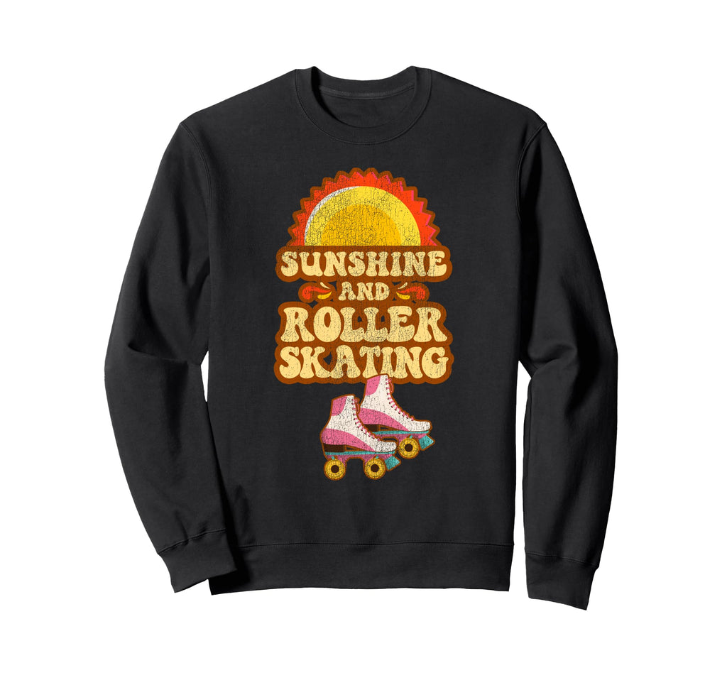 Roller Skating Skate 1970S Sweatshirt - Minimalist Print Unisex - T-Shirt, Sweatshirt, Hoodie