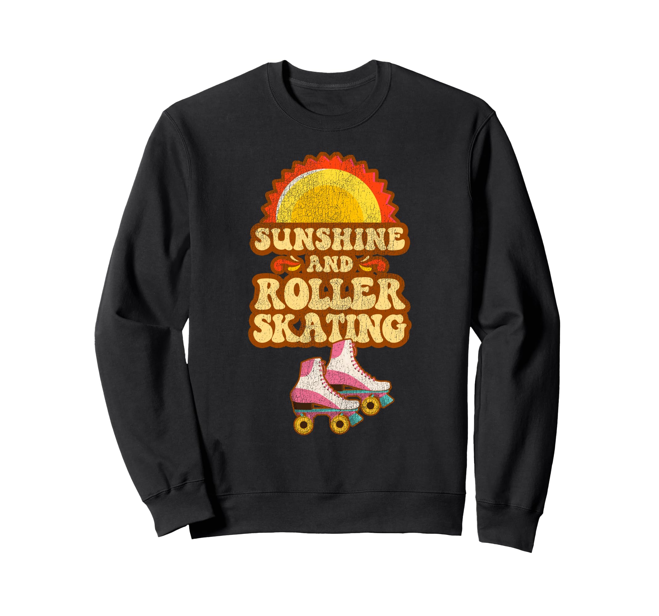 Roller Skating Skate 1970S Sweatshirt - Minimalist Print Unisex - T-Shirt, Sweatshirt, Hoodie