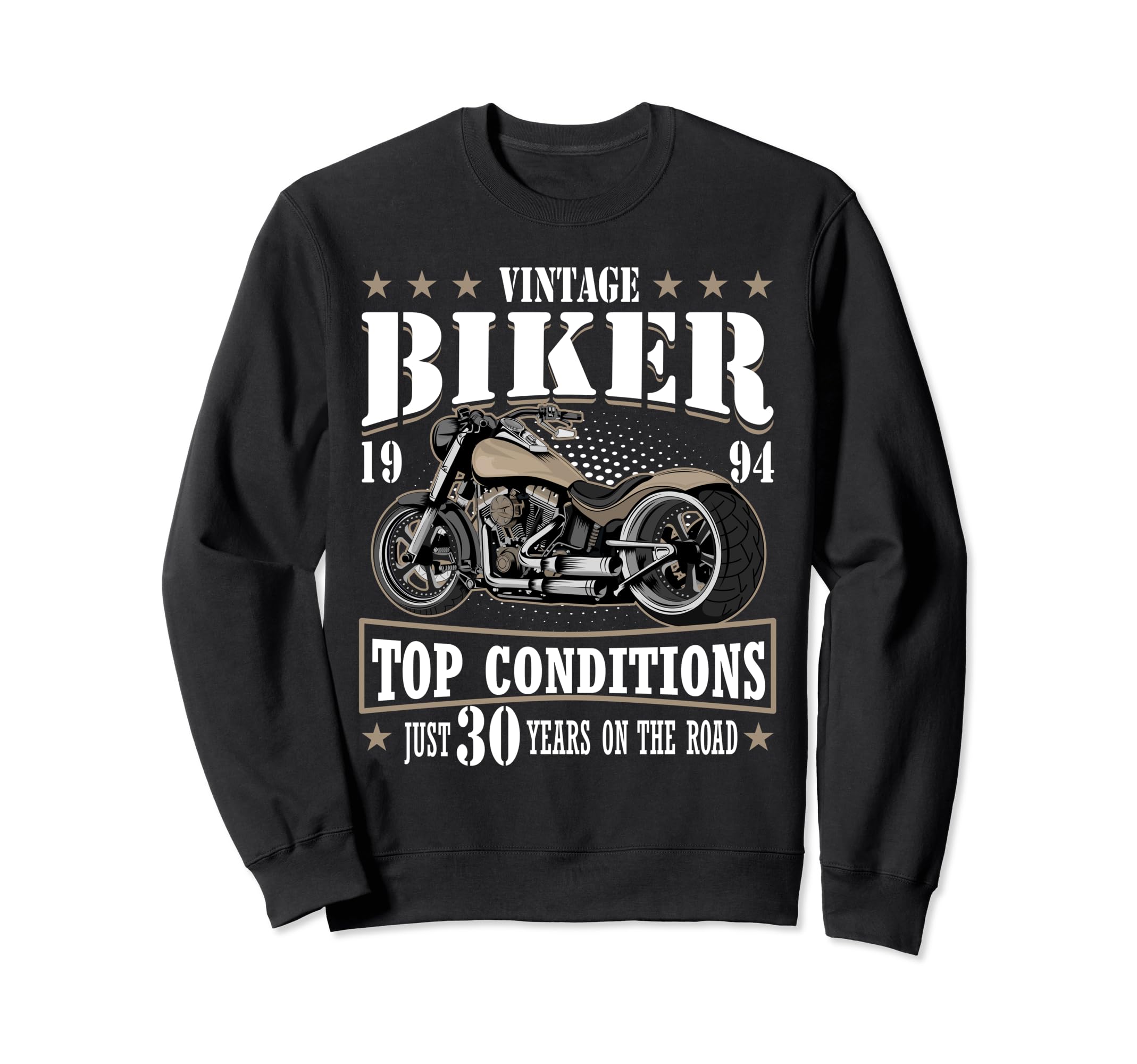 30Th Biker Birthday Gifts Sweatshirt - Aesthetic Graphic Men Women - T-Shirt, Sweatshirt, Hoodie
