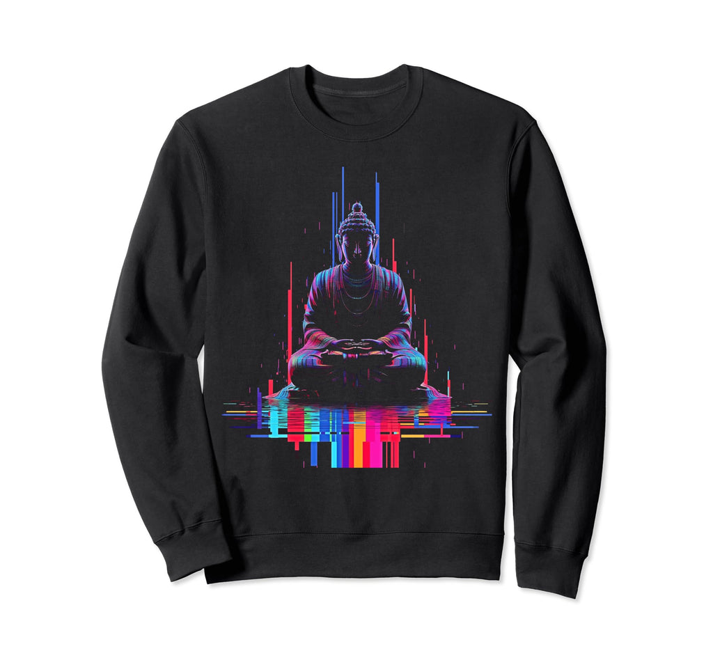 Vaporwave Buddha 80S Synthwave 11 Sweatshirt - Custom Art Print for Adults - T-Shirt, Sweatshirt, Hoodie