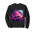 Futuristic Space Car 80S Synthwave Sweatshirt - Custom Art Print Unisex - T-Shirt, Sweatshirt, Hoodie