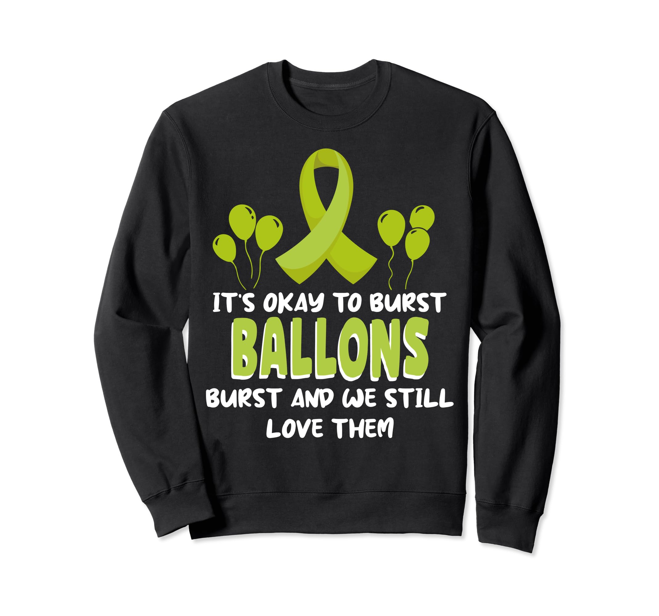 Balloons Burst Depression Sweatshirt - Fun Novelty Design for Adults - T-Shirt, Sweatshirt, Hoodie
