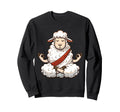 Meditation Sheep Yoga Pose Sweatshirt - Aesthetic Graphic Men Women - T-Shirt, Sweatshirt, Hoodie