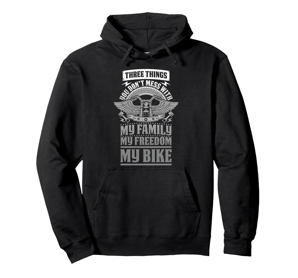 Motorcycle Biker My Family My Freedom My Hoodie - Novelty Apparel Unisex - T-Shirt, Sweatshirt, Hoodie