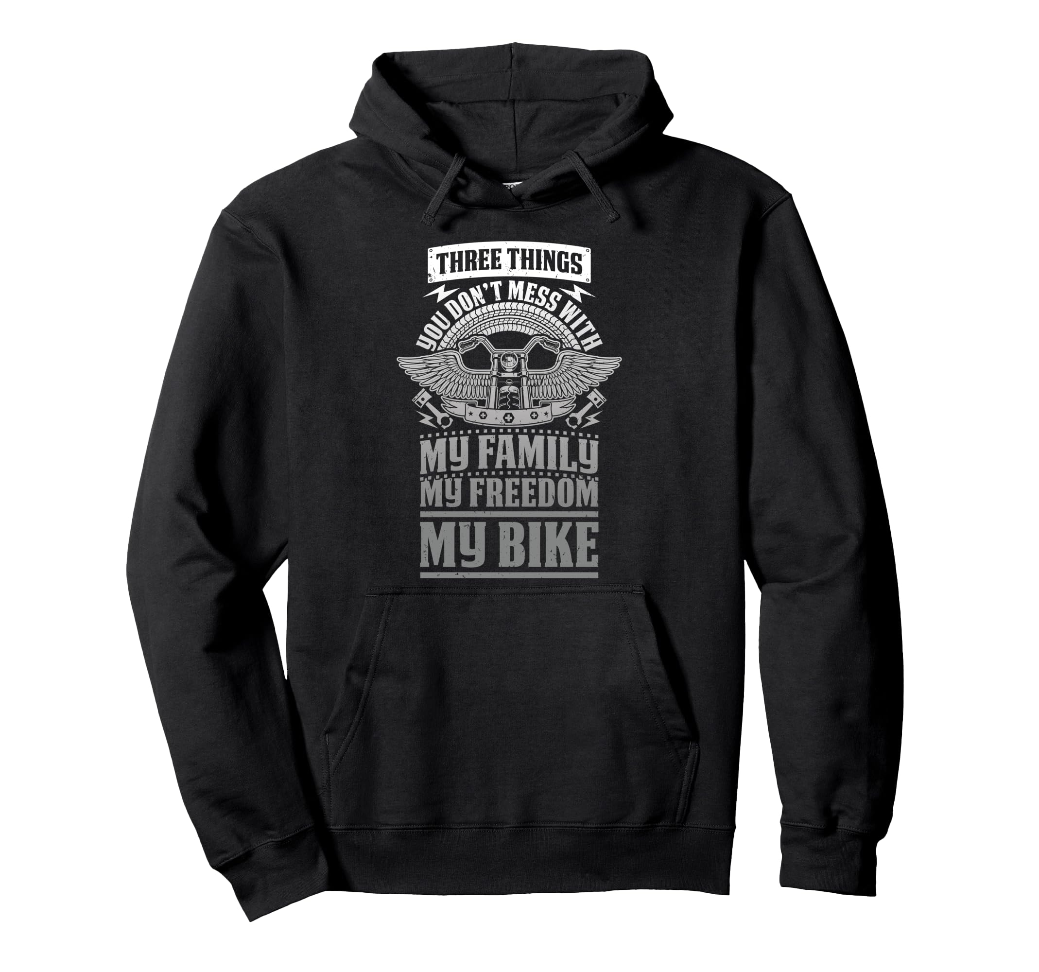 Motorcycle Biker My Family My Freedom My Hoodie - Novelty Apparel Unisex - T-Shirt, Sweatshirt, Hoodie