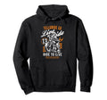 Telluride Colorado Motorcycle Rider Skull Hoodie - Graphic Print Unisex - T-Shirt, Sweatshirt, Hoodie