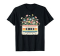 70S 80S Tape Cassette Wildflowers T-Shirt - Custom Art Print Unisex - T-Shirt, Sweatshirt, Hoodie