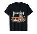 Floral Sewing Machine Sew Blessed T-Shirt - Novelty Apparel Men Women - T-Shirt, Sweatshirt, Hoodie