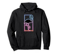 Retrowave Flamingo 1980S Synthwave Hoodie - Unique Graphic for Adults - T-Shirt, Sweatshirt, Hoodie