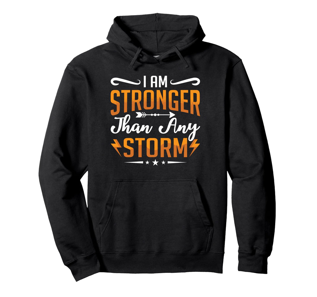 I Am Stronger Than Any Storm Coffee Hoodie - Minimalist Print for Adults - T-Shirt, Sweatshirt, Hoodie