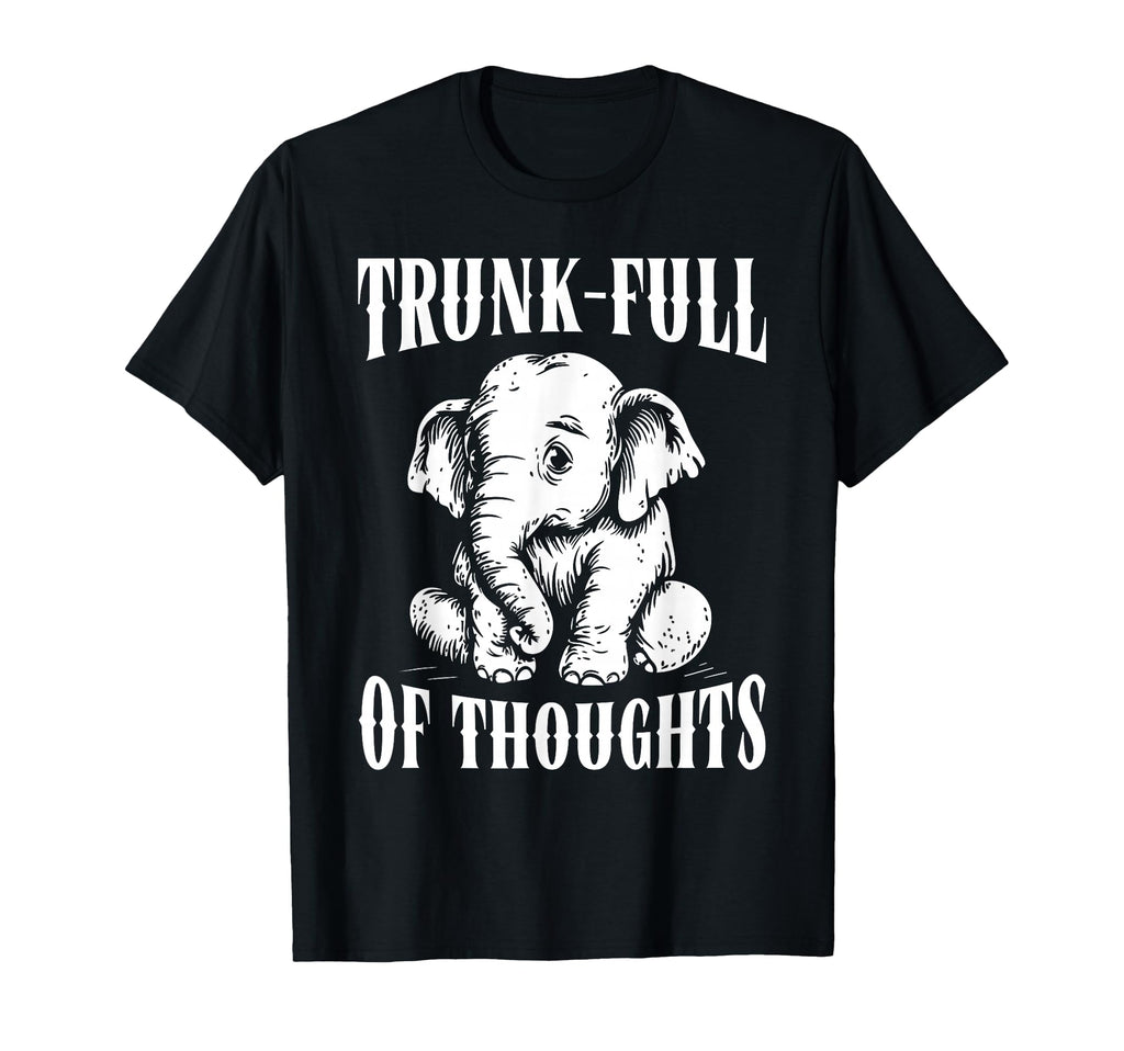 Thoughtful Elephant Overthinkers T-Shirt - Trendy Graphic for Adults - T-Shirt, Sweatshirt, Hoodie