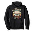 1979 Born 1979 Sunset Vinyl Record Player Hoodie - Graphic Print Unisex - T-Shirt, Sweatshirt, Hoodie