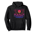 Palm Sunset Nostalgia 80S Synthwave Hoodie - Unique Graphic for Adults - T-Shirt, Sweatshirt, Hoodie