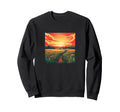 Sunset Over Wheat Fields Sweatshirt - Aesthetic Graphic for Adults - T-Shirt, Sweatshirt, Hoodie