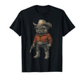 Funny Pug Costume Dog Dad Mom Dog Cowboy T-Shirt - Novelty Apparel Unisex - T-Shirt, Sweatshirt, Hoodie