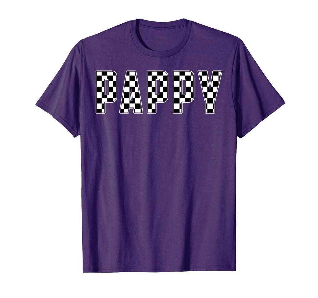 Pappy Racing Race Car Pappy Checkered Flag T-Shirt - Unique Graphic Unisex - T-Shirt, Sweatshirt, Hoodie