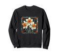 Floral Framed Daffodil Flowers Sweatshirt - Novelty Apparel Men Women - T-Shirt, Sweatshirt, Hoodie