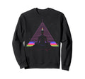 Synthwave Alien Buddha Cyberpunk Sweatshirt - Casual Everyday Wear Unisex - T-Shirt, Sweatshirt, Hoodie