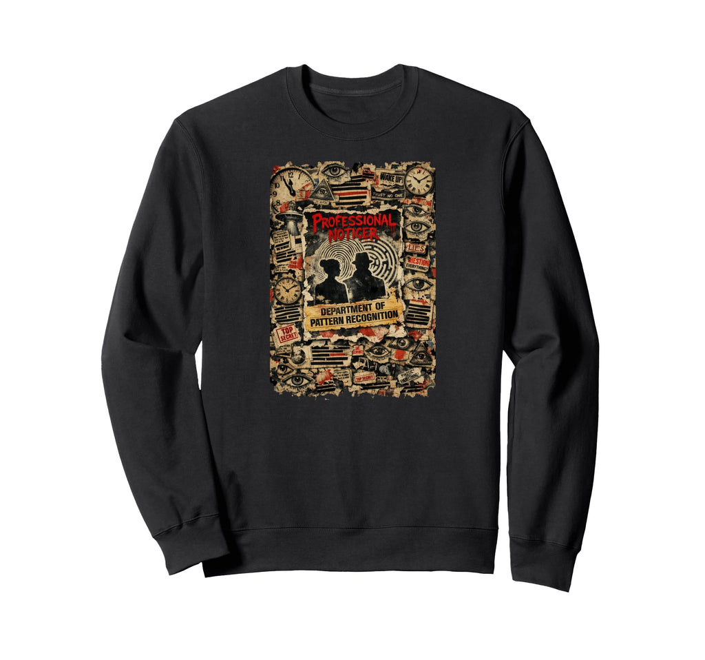 Department Pattern Recognition Sweatshirt - Novelty Apparel Men Women - T-Shirt, Sweatshirt, Hoodie
