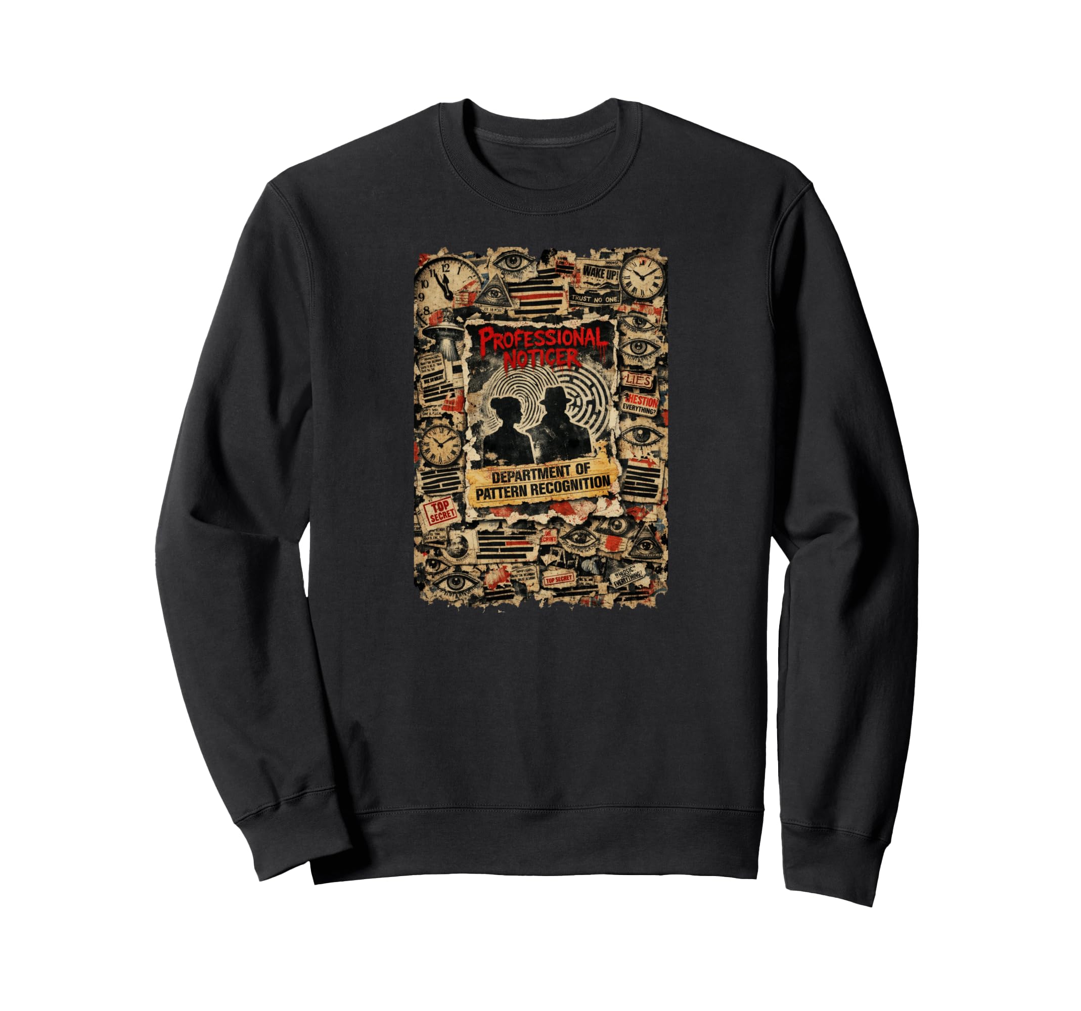 Department Pattern Recognition Sweatshirt - Novelty Apparel Men Women - T-Shirt, Sweatshirt, Hoodie