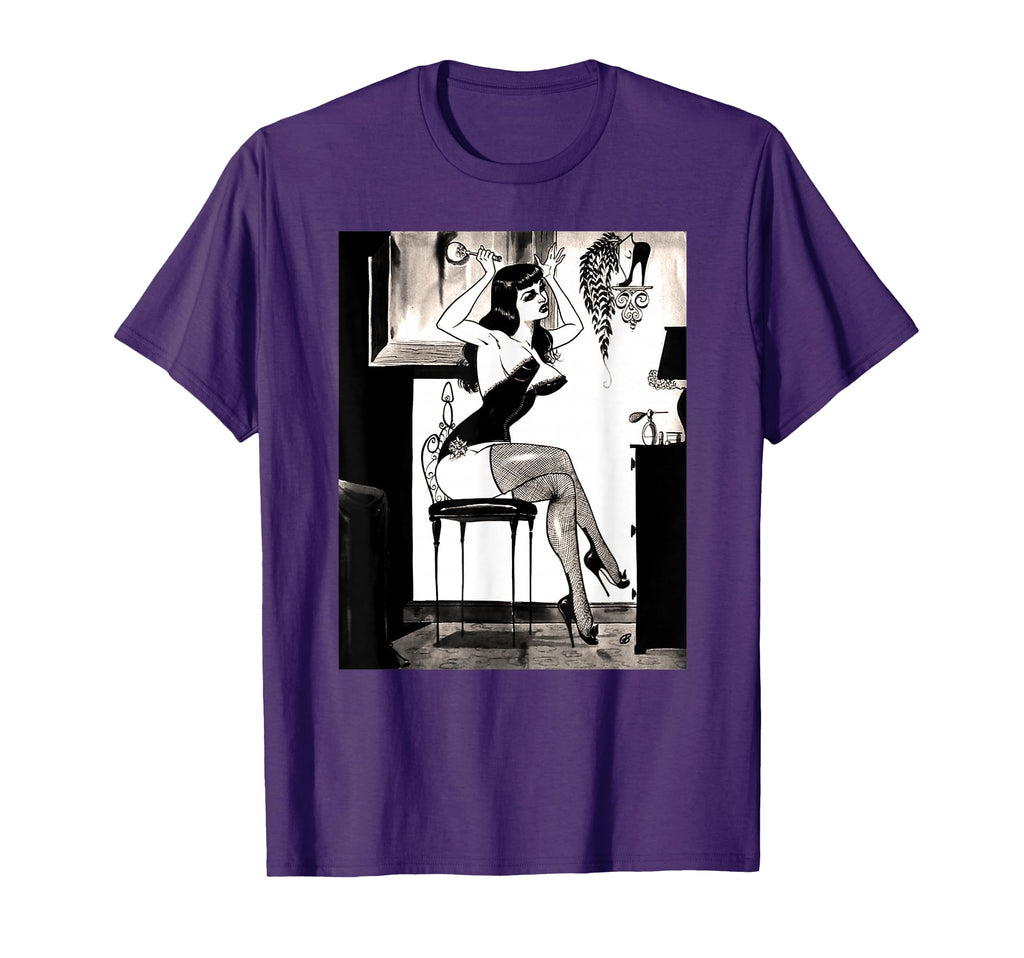 Hot Pin Up Lingerie And Heels Pinup T-Shirt - Minimalist Print Unisex - T-Shirt, Sweatshirt, Hoodie