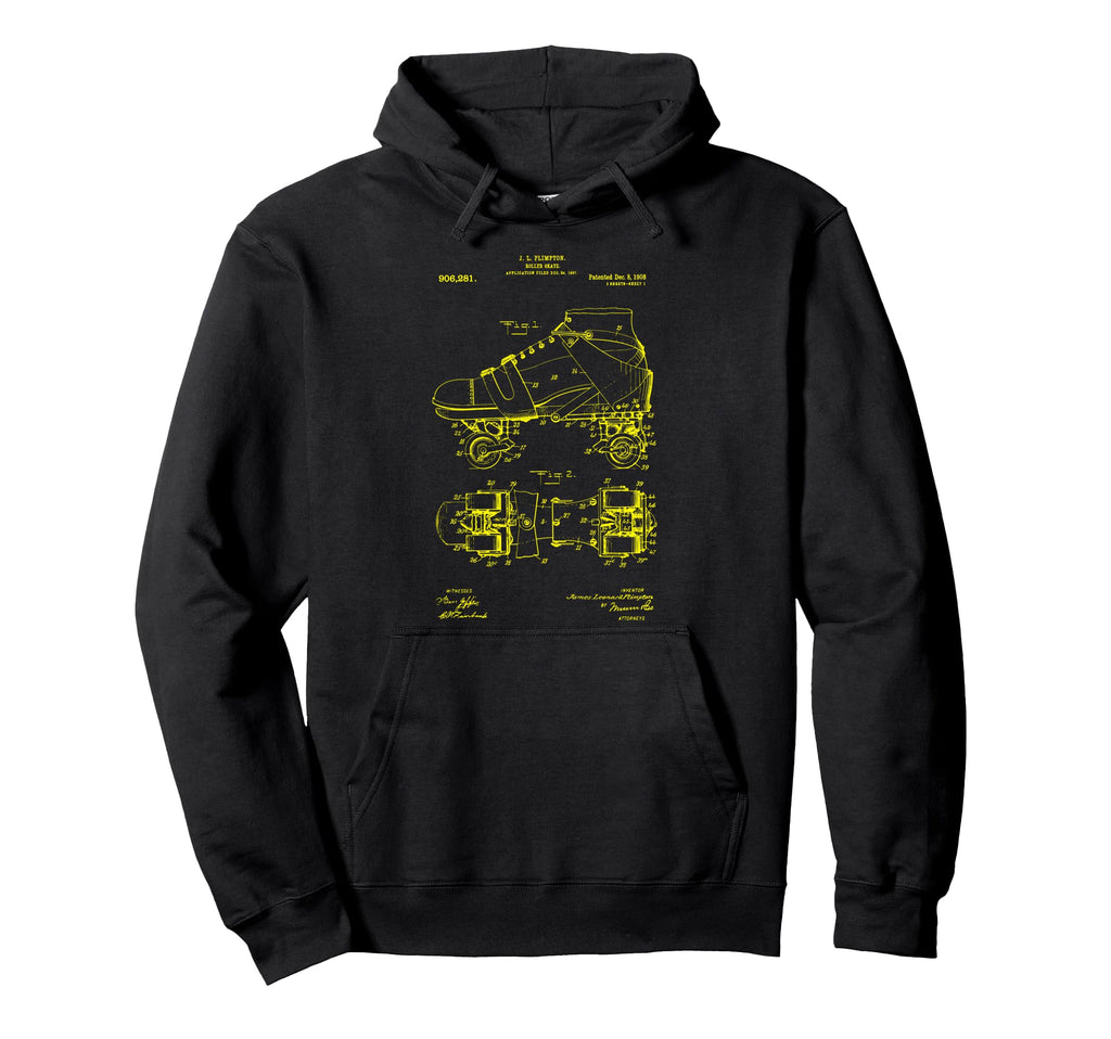 Roller Skate Roller Derby Roller Skater Hoodie - Unique Graphic Unisex - T-Shirt, Sweatshirt, Hoodie