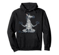 Meditation Zebra Yoga Pose Relaxing Hoodie - Minimalist Print Men Women - T-Shirt, Sweatshirt, Hoodie