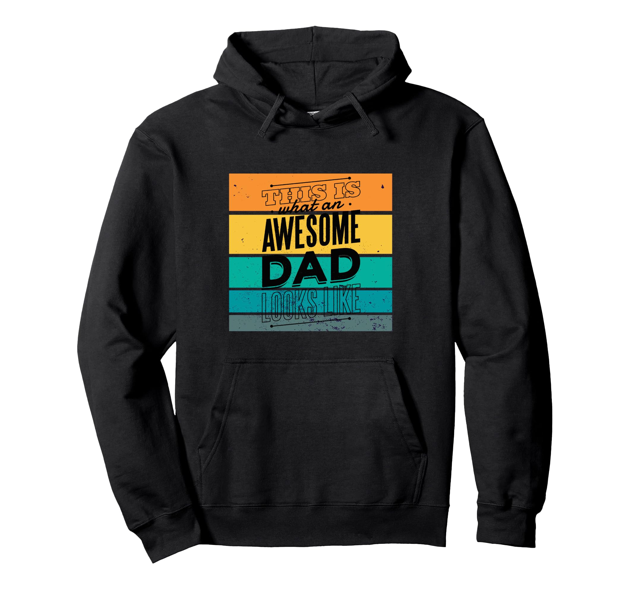 Dad Awesome Father Typography Celebration Hoodie - Custom Art Print Unisex - T-Shirt, Sweatshirt, Hoodie