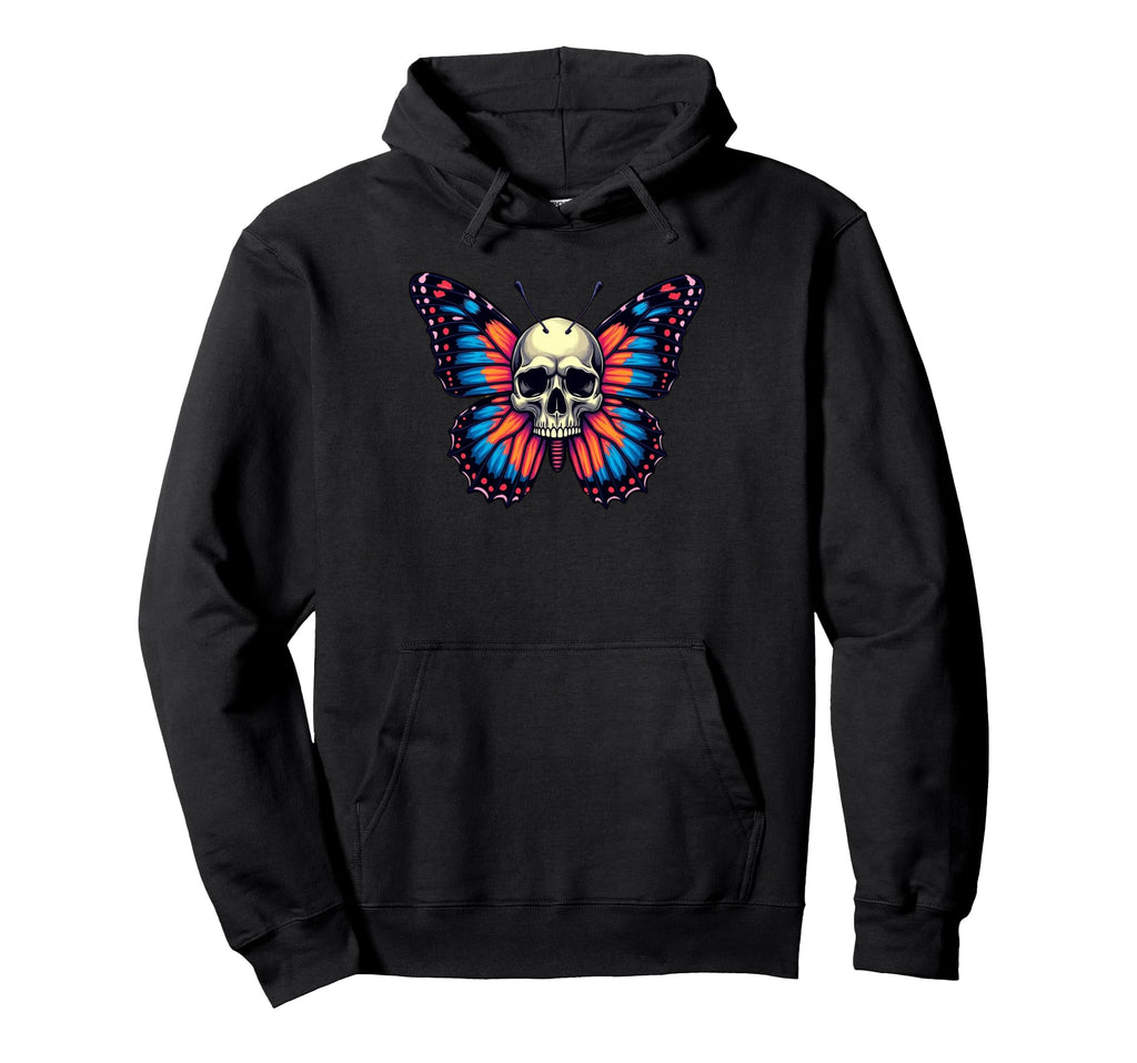 Antisocial Butterfly Funny Death Head Moth Hoodie - Streetwear Style Unisex - T-Shirt, Sweatshirt, Hoodie