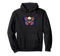 Antisocial Butterfly Funny Death Head Moth Hoodie - Streetwear Style Unisex - T-Shirt, Sweatshirt, Hoodie