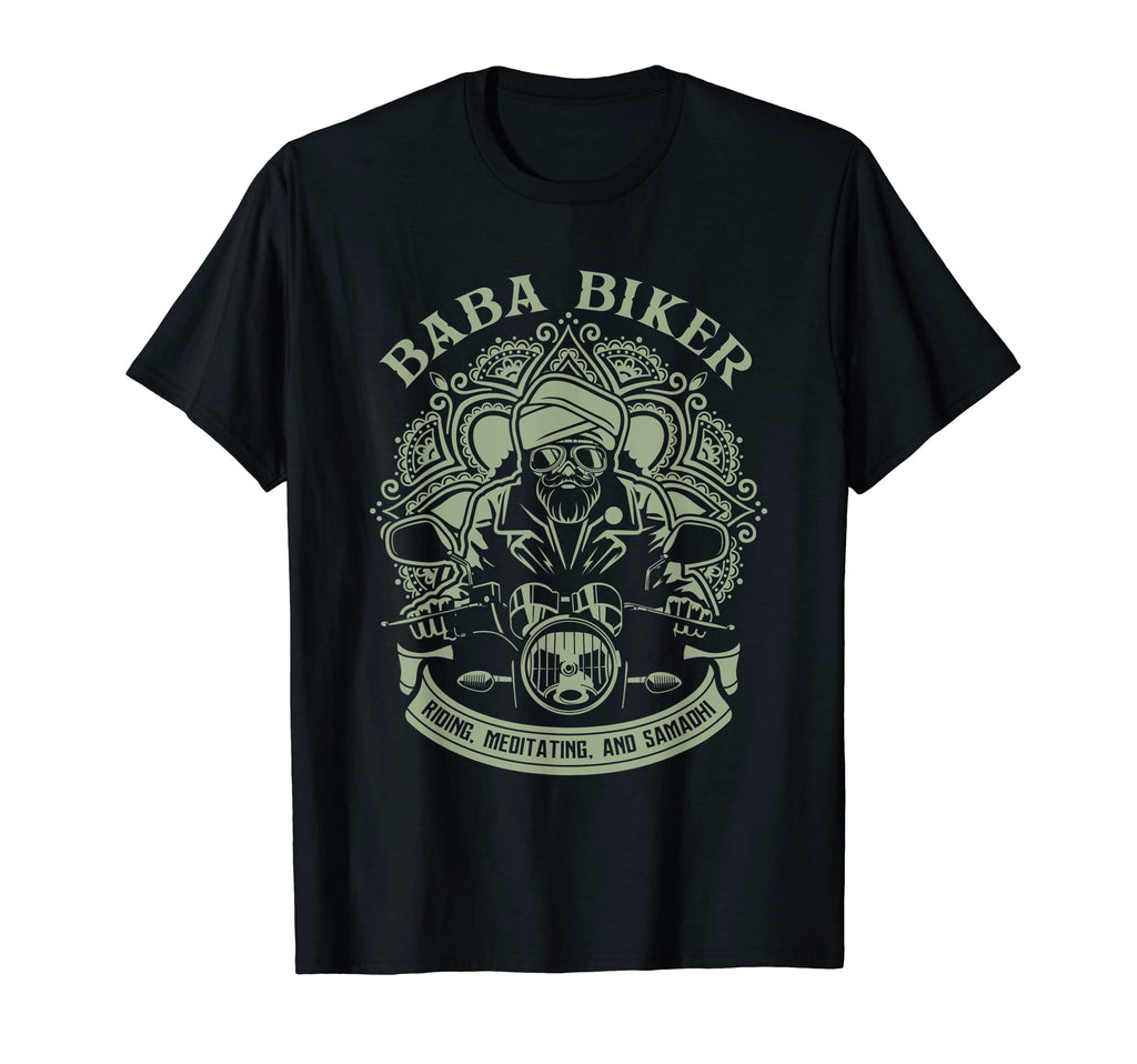 Baba Biker Funny Biker Motorcycle T-Shirt - Custom Art Print Men Women - T-Shirt, Sweatshirt, Hoodie