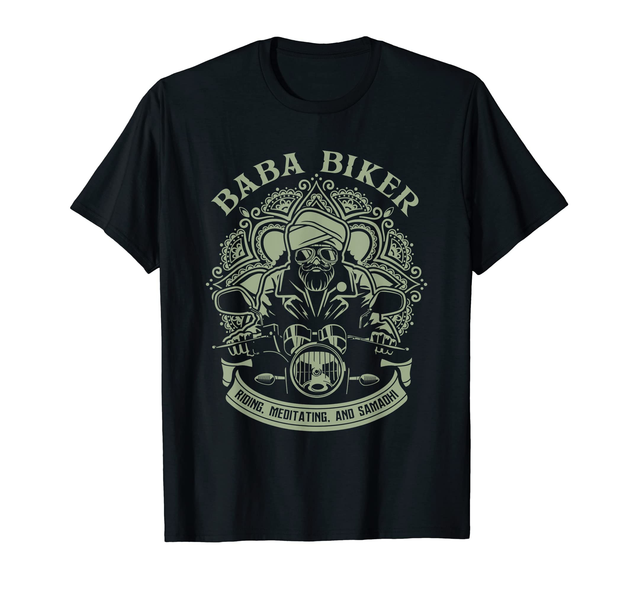 Baba Biker Funny Biker Motorcycle T-Shirt - Custom Art Print Men Women - T-Shirt, Sweatshirt, Hoodie