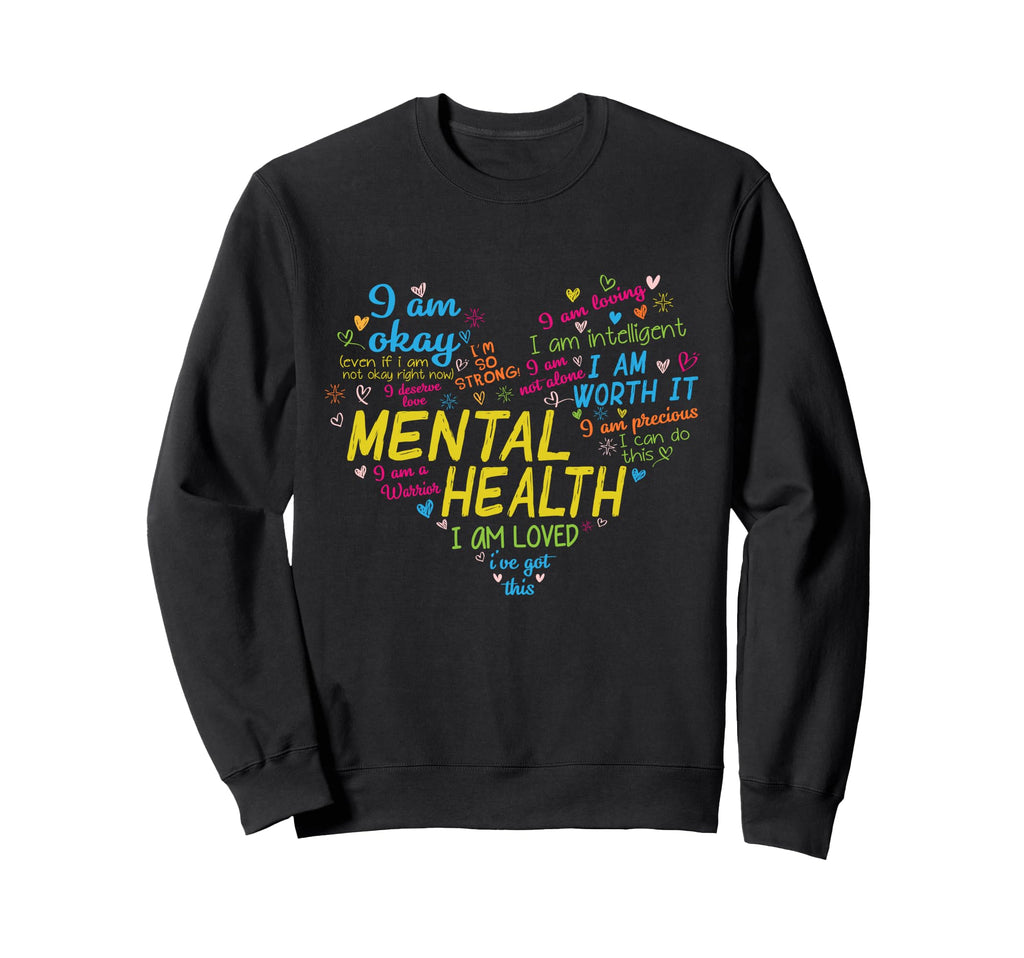 Mental Health Matters Mental Sweatshirt - Minimalist Print Men Women - T-Shirt, Sweatshirt, Hoodie