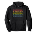 Kayleigh Name Rainbow Typography Hoodie - Novelty Apparel for Adults - T-Shirt, Sweatshirt, Hoodie
